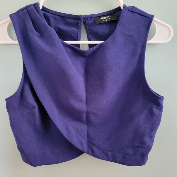 Crop top blue 85 % polyester small blue - Picture 1 of 4